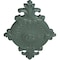 Ekena Millwork Quentin Ceiling Medallion, Hand-Painted Cloud Burst, 23 1/2"W x 12 1/4"H x 1 1/2"P CM23RO1CBF - alternate 4